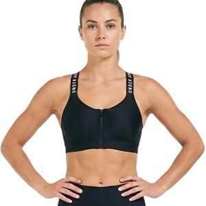 Under Armour Sports Bra Women's XS Front Zip Crossback Medium Support‎ Cycling
